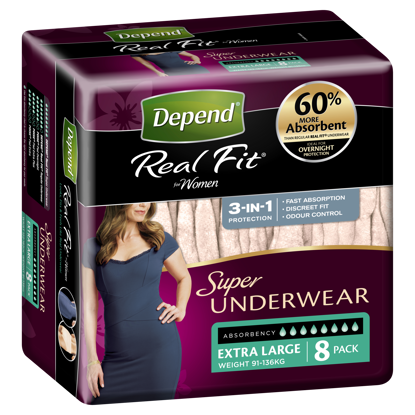 Picture of Depend U/Wear Sup Fem XL 8 