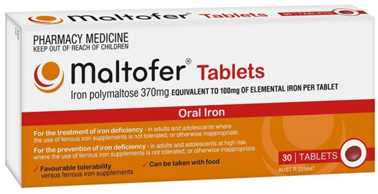 Picture of Maltofer Tab 100mg x30